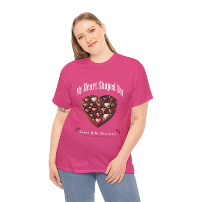 My Heart Shaped Box Comes With Chocolate T-Shirt | 90s Grunge-Inspired Valentine&