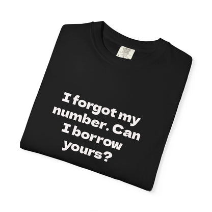 Pick-Up Line Tee - Can I Borrow Your Number