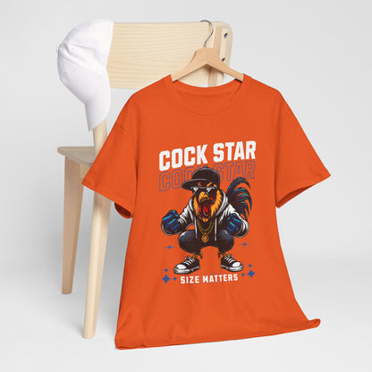 Cock Star Rooster T-Shirt — Size Matters Graphic Tee