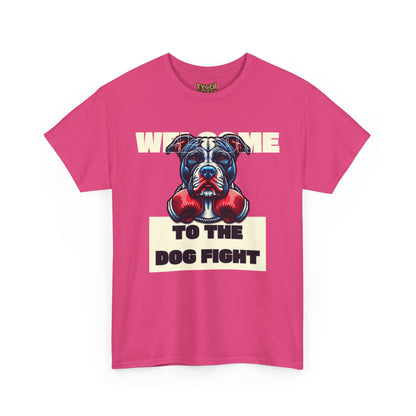 Dog Fight Boxing Dog T-Shirt — Welcome To The Dog Fight Graphic Tee
