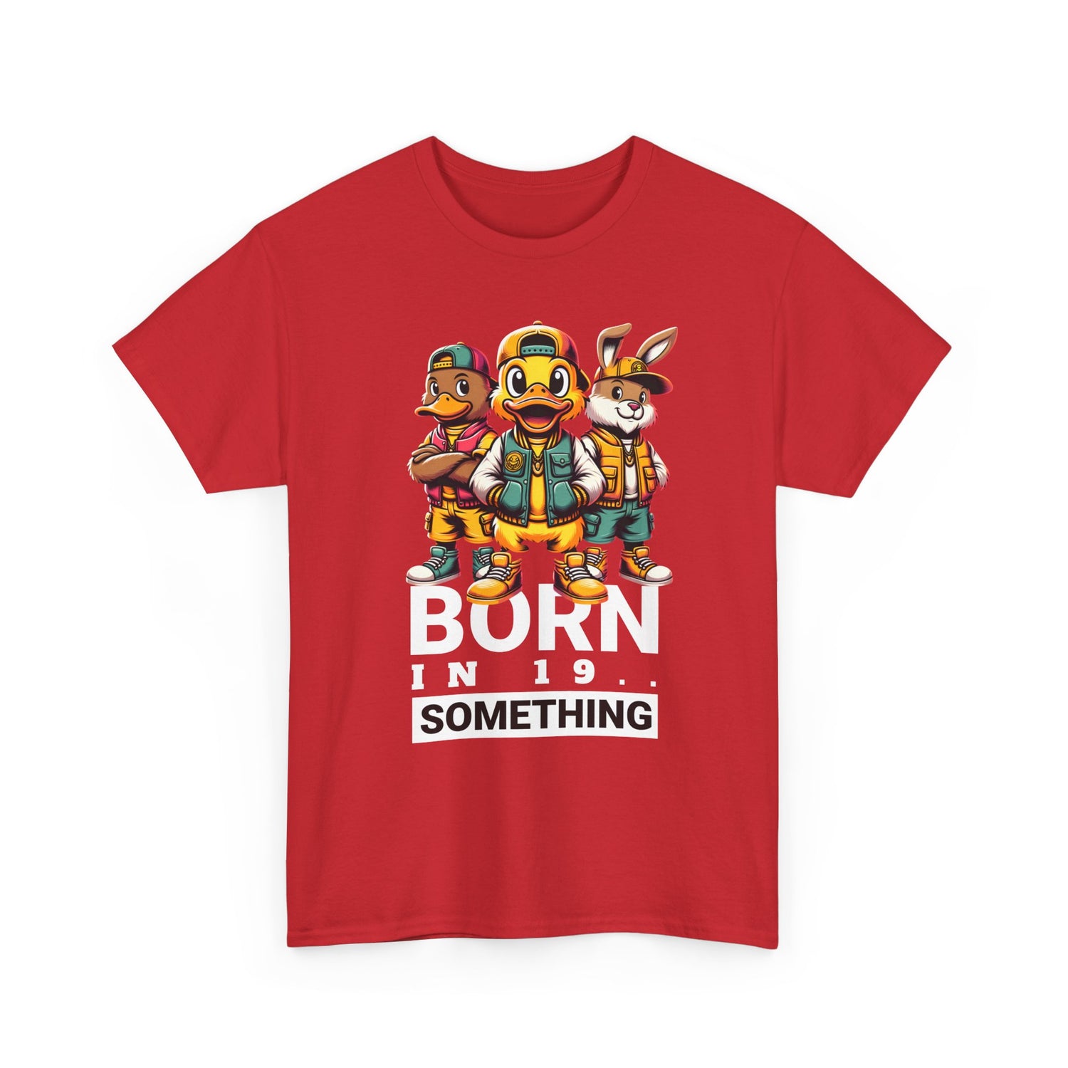 T-Shirt — "Born in 19__" Retro Cartoon Crew Graphic Tee