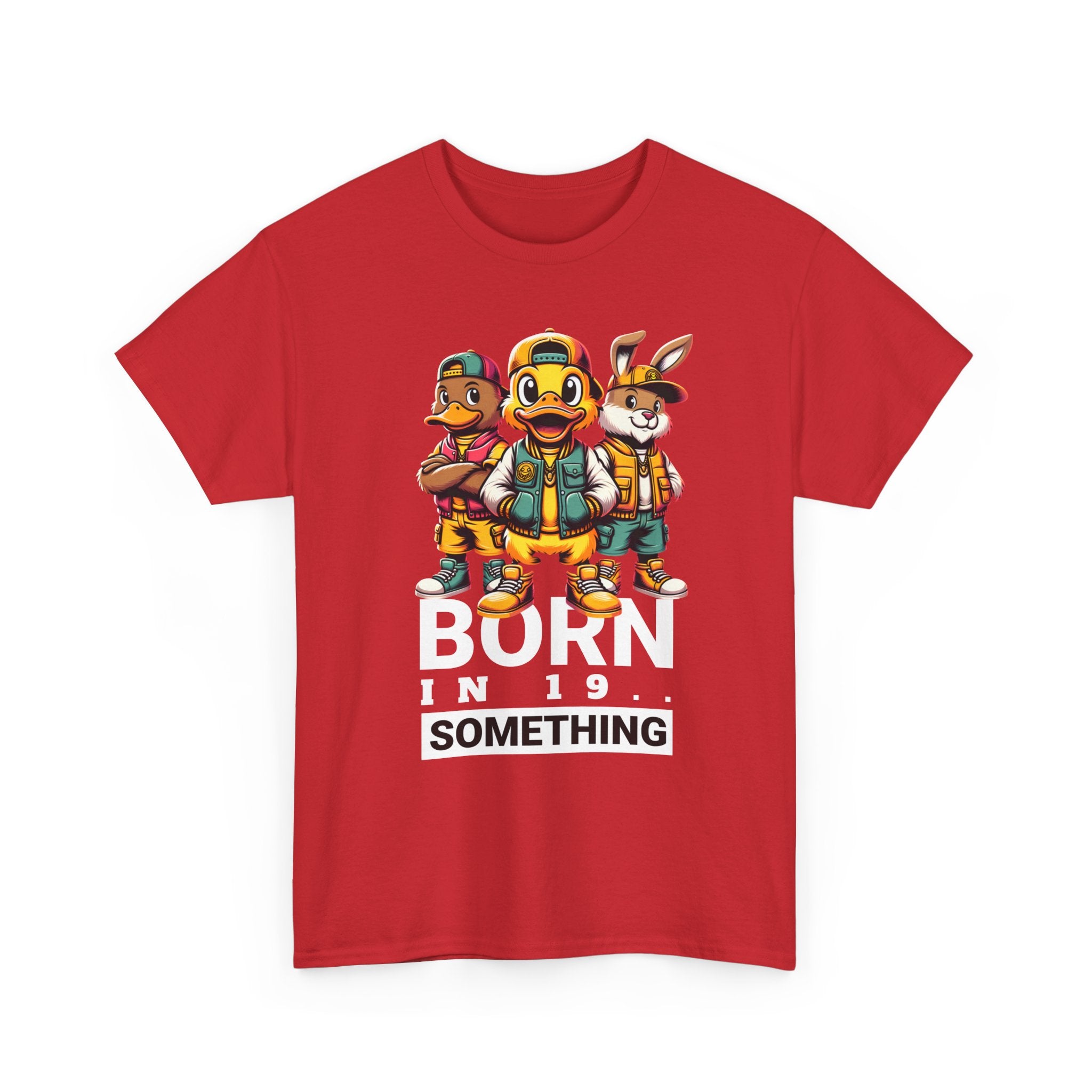 T-Shirt — "Born in 19__" Retro Cartoon Crew Graphic Tee