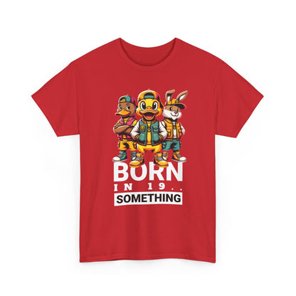 T-Shirt — "Born in 19__" Retro Cartoon Crew Graphic Tee