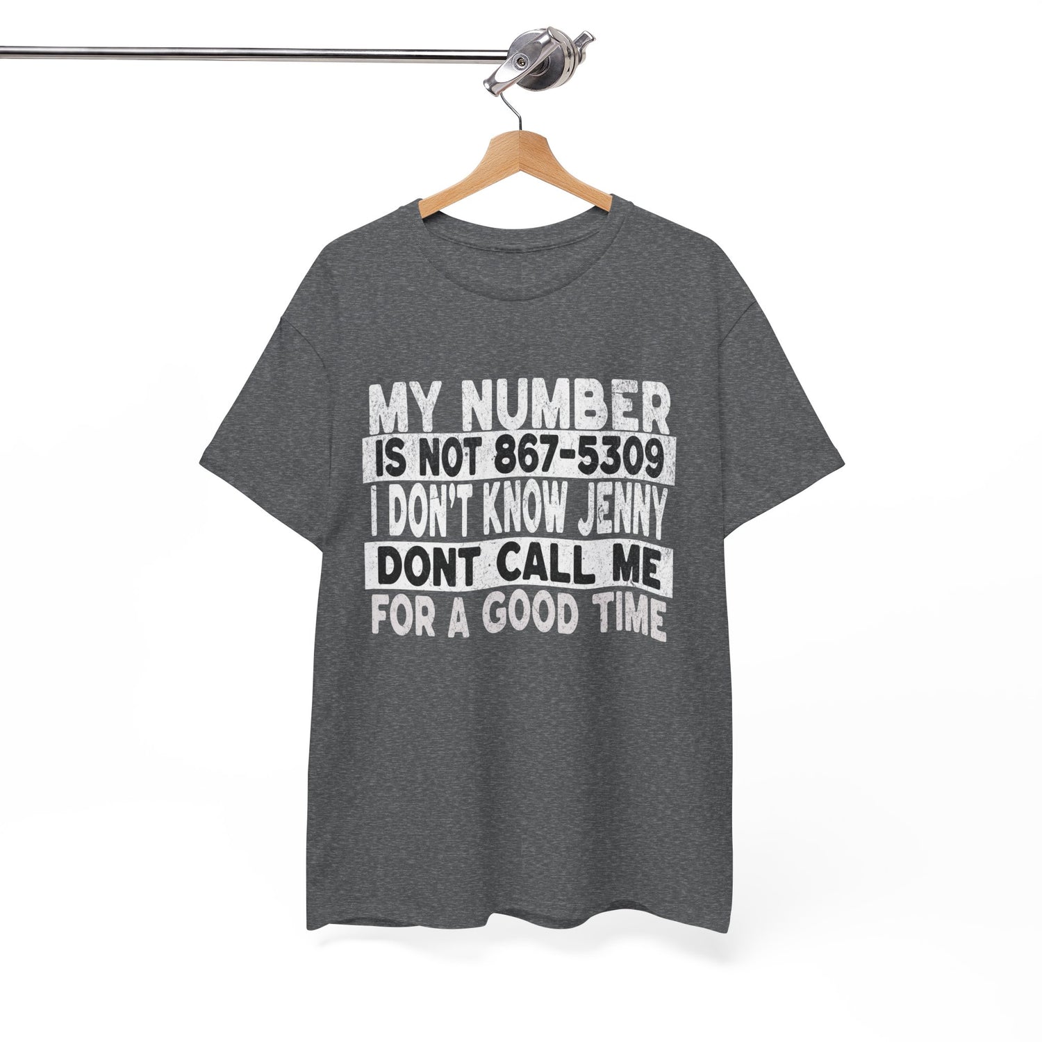 Funny 867-5309 Jenny Unisex Cotton Tee