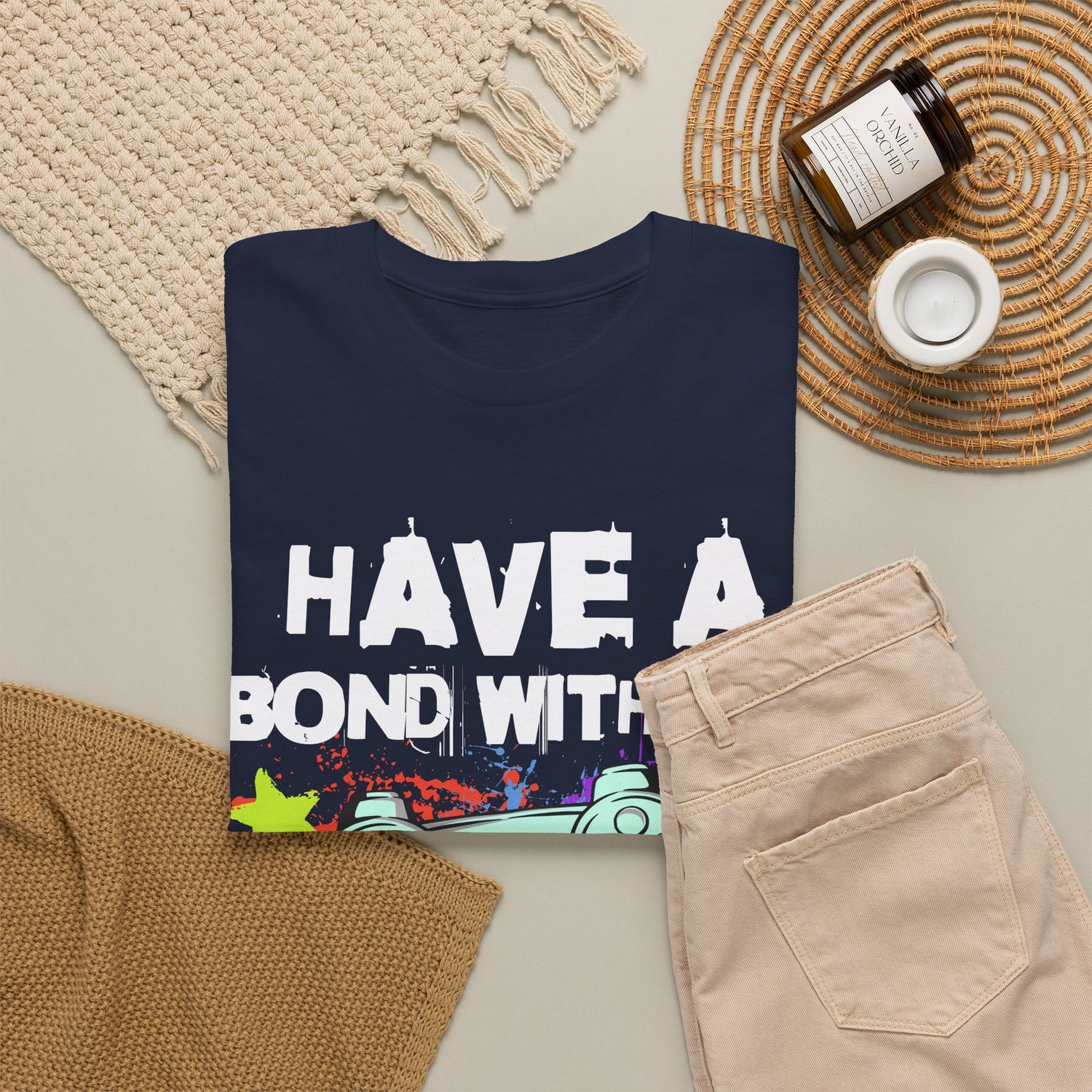 Gamer Controller Tee — "Have a Bond With My Controller" Graphic Shirt