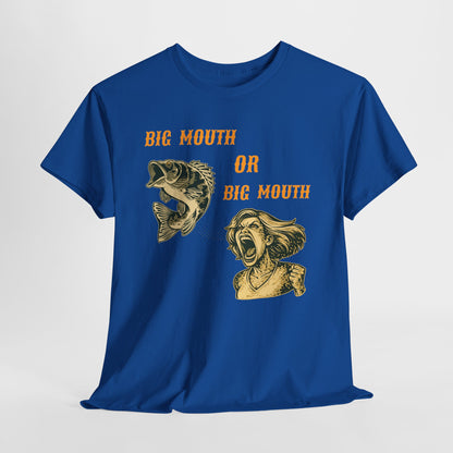 Big Mouth or Big Mouth? Funny Bass Fishing T-Shirt