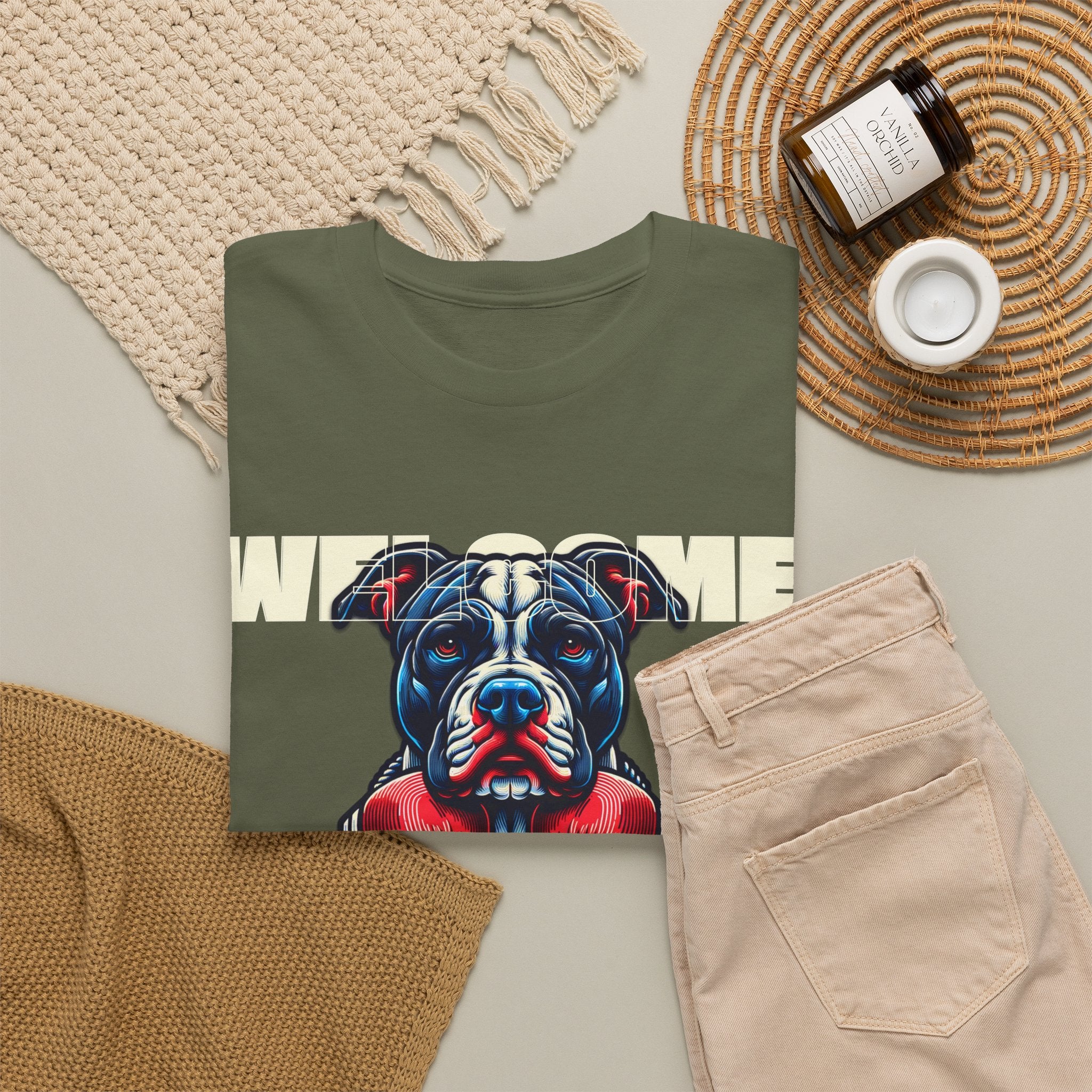 Dog Fight Boxing Dog T-Shirt — Welcome To The Dog Fight Graphic Tee