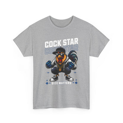 Cock Star Rooster T-Shirt — Size Matters Graphic Tee