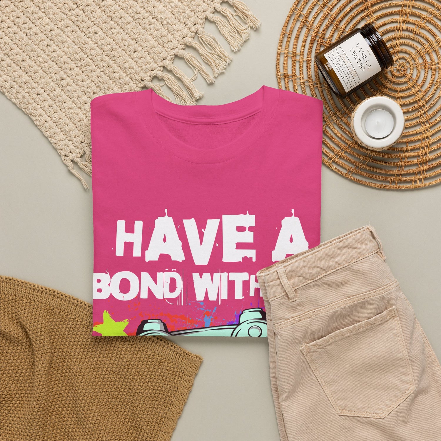 Gamer Controller Tee — "Have a Bond With My Controller" Graphic Shirt