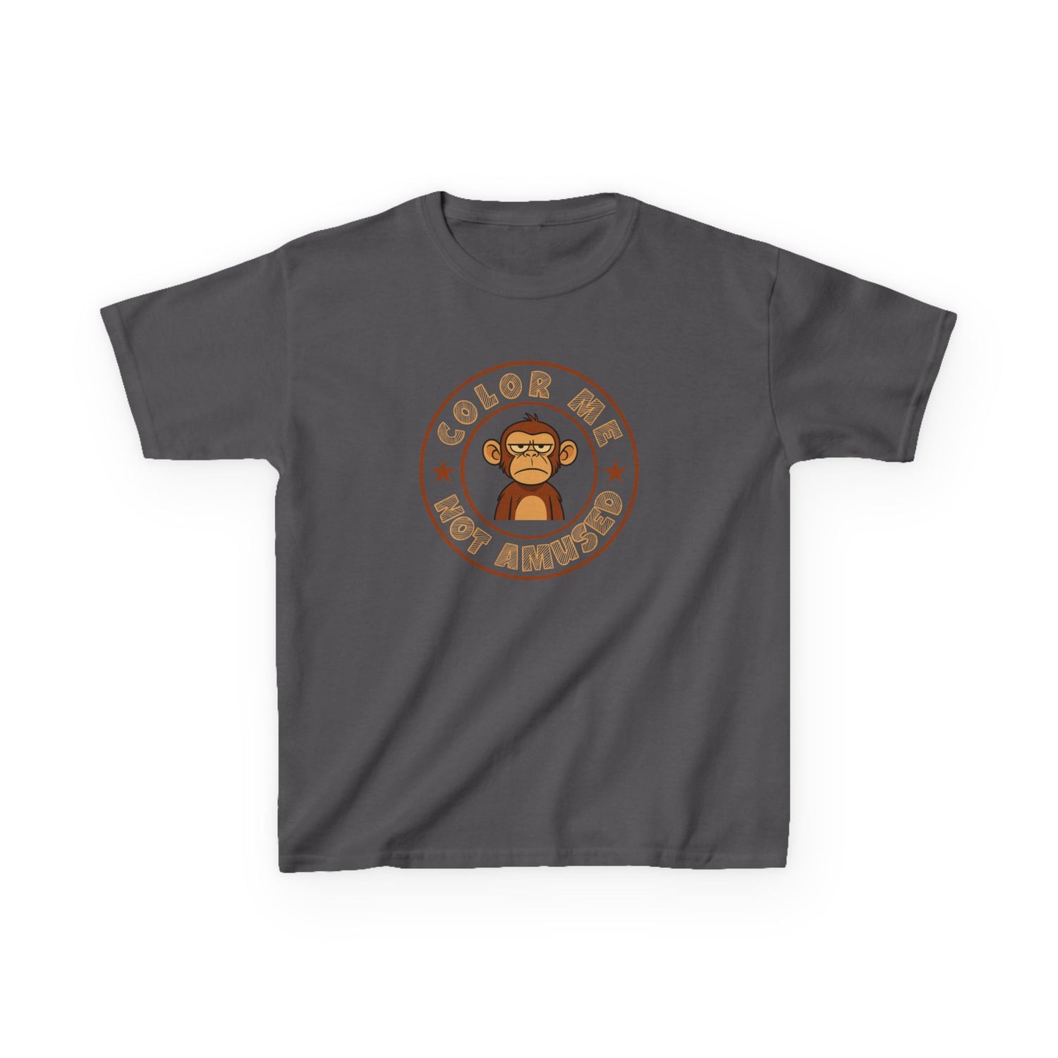 Kids Tee — Color Me Not Amused -  Monkey