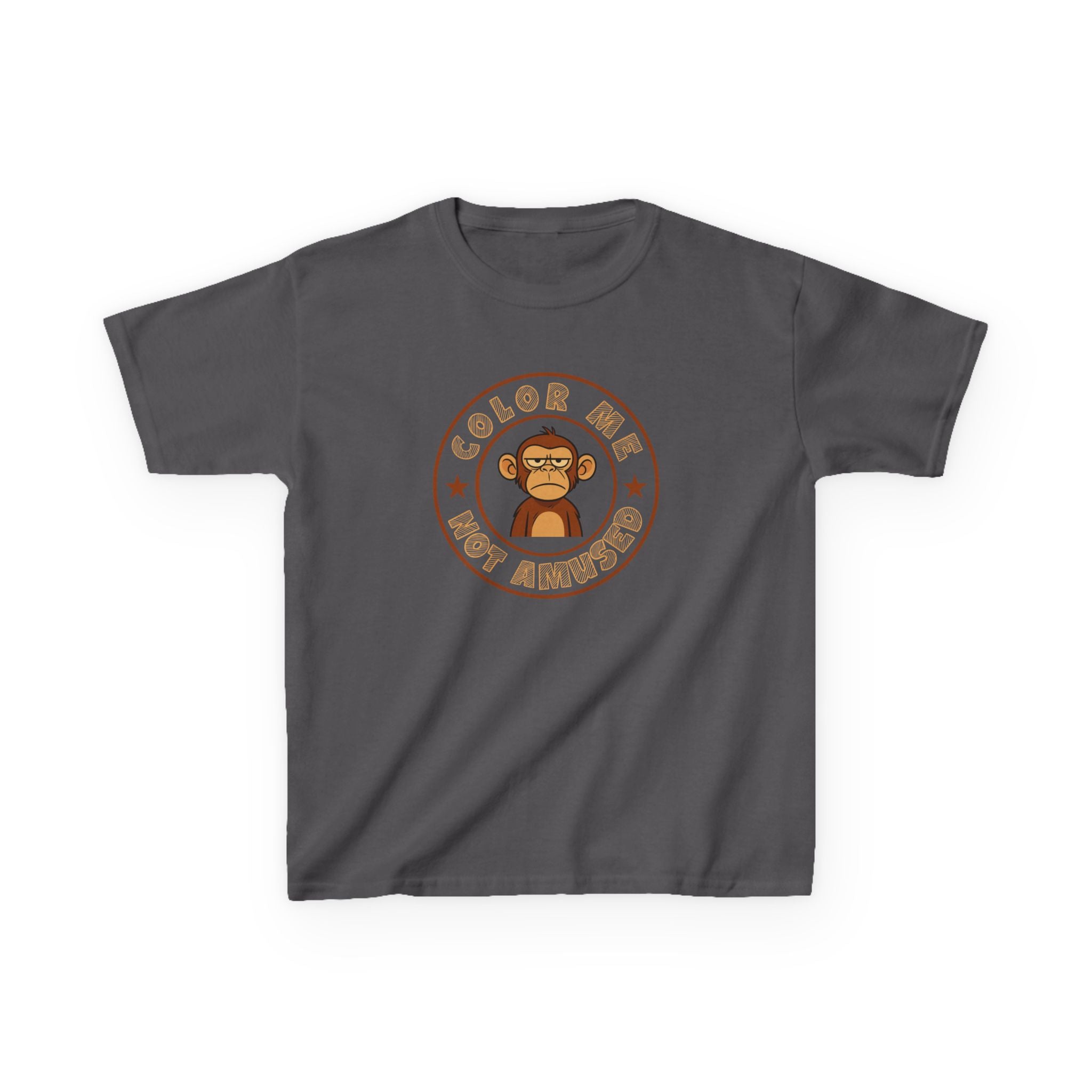 Kids Tee — Color Me Not Amused -  Monkey