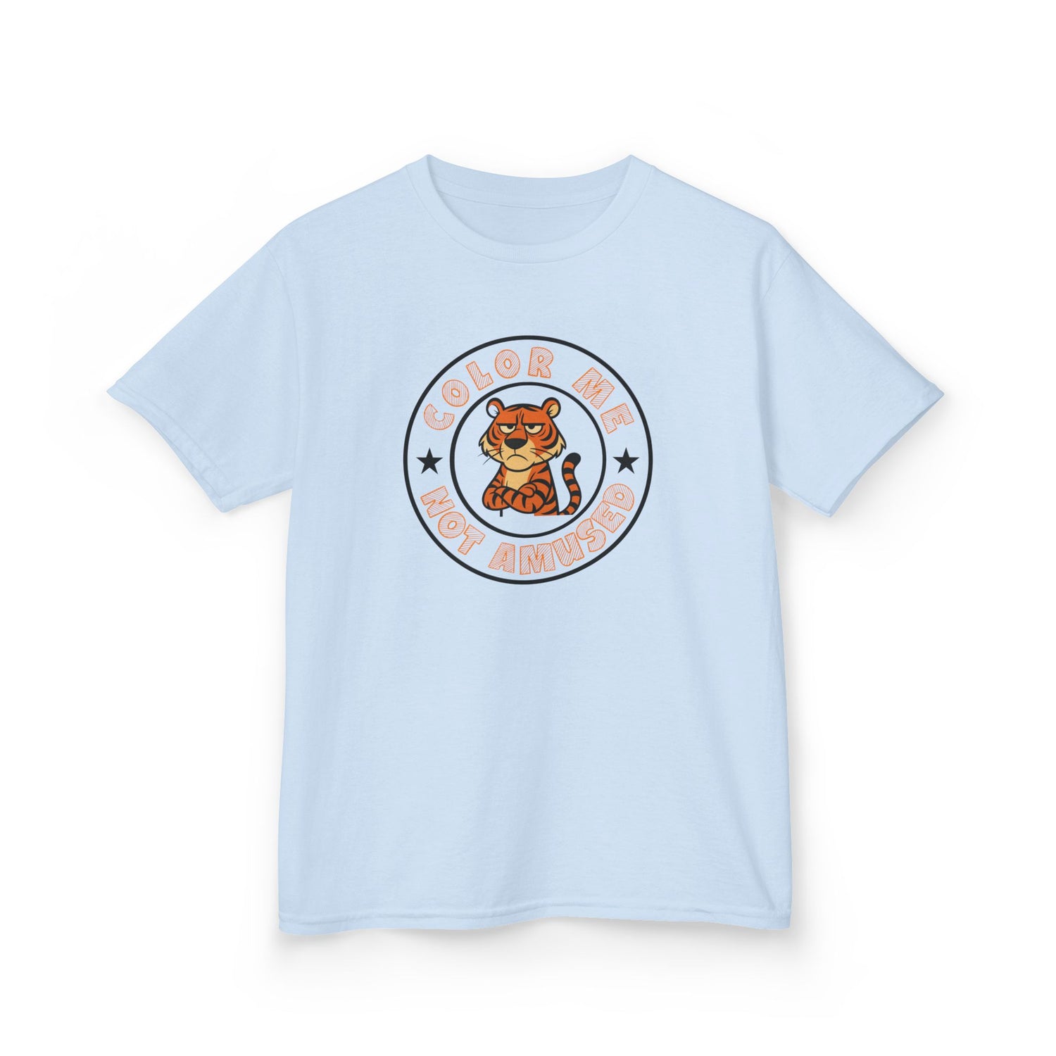 Kids Tee — Color Me Not Amused - Tiger