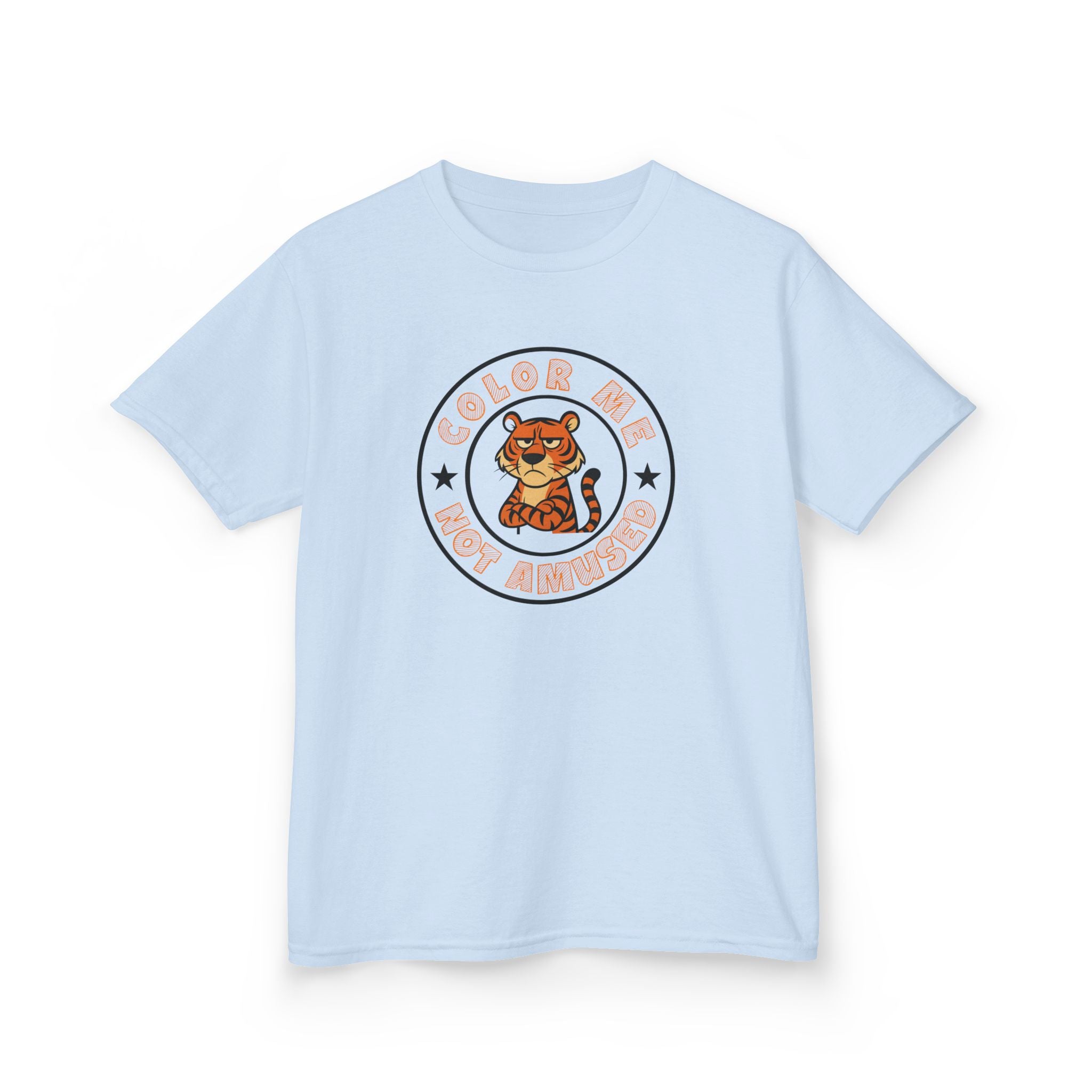 Kids Tee — Color Me Not Amused - Tiger