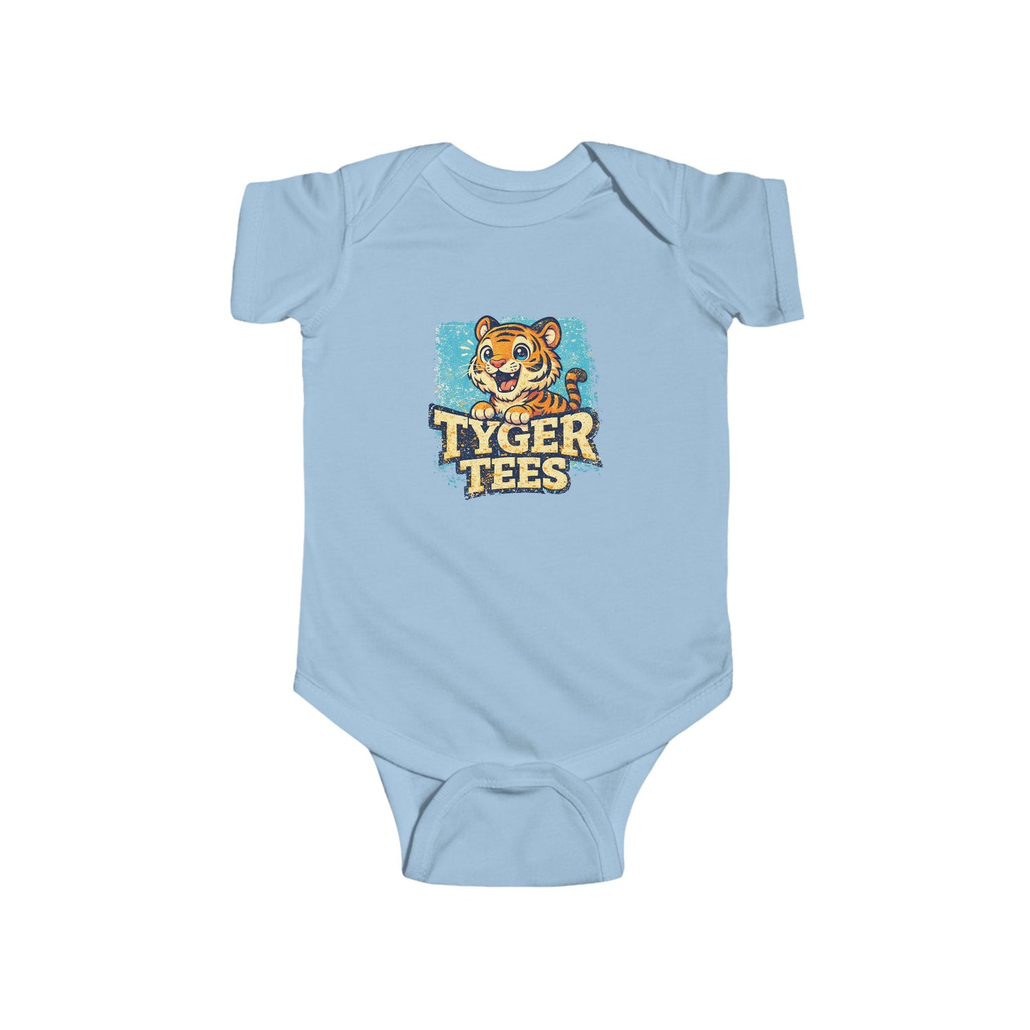 Tyger Tees Baby Bodysuit — Cute Retro Tiger Graphic Infant Onesie