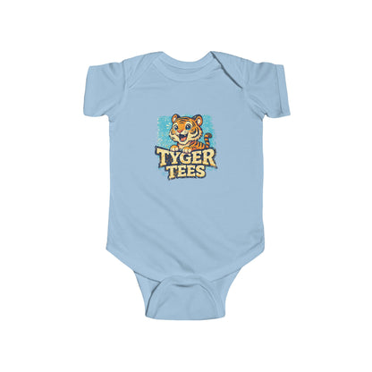Tyger Tees Baby Bodysuit — Cute Retro Tiger Graphic Infant Onesie