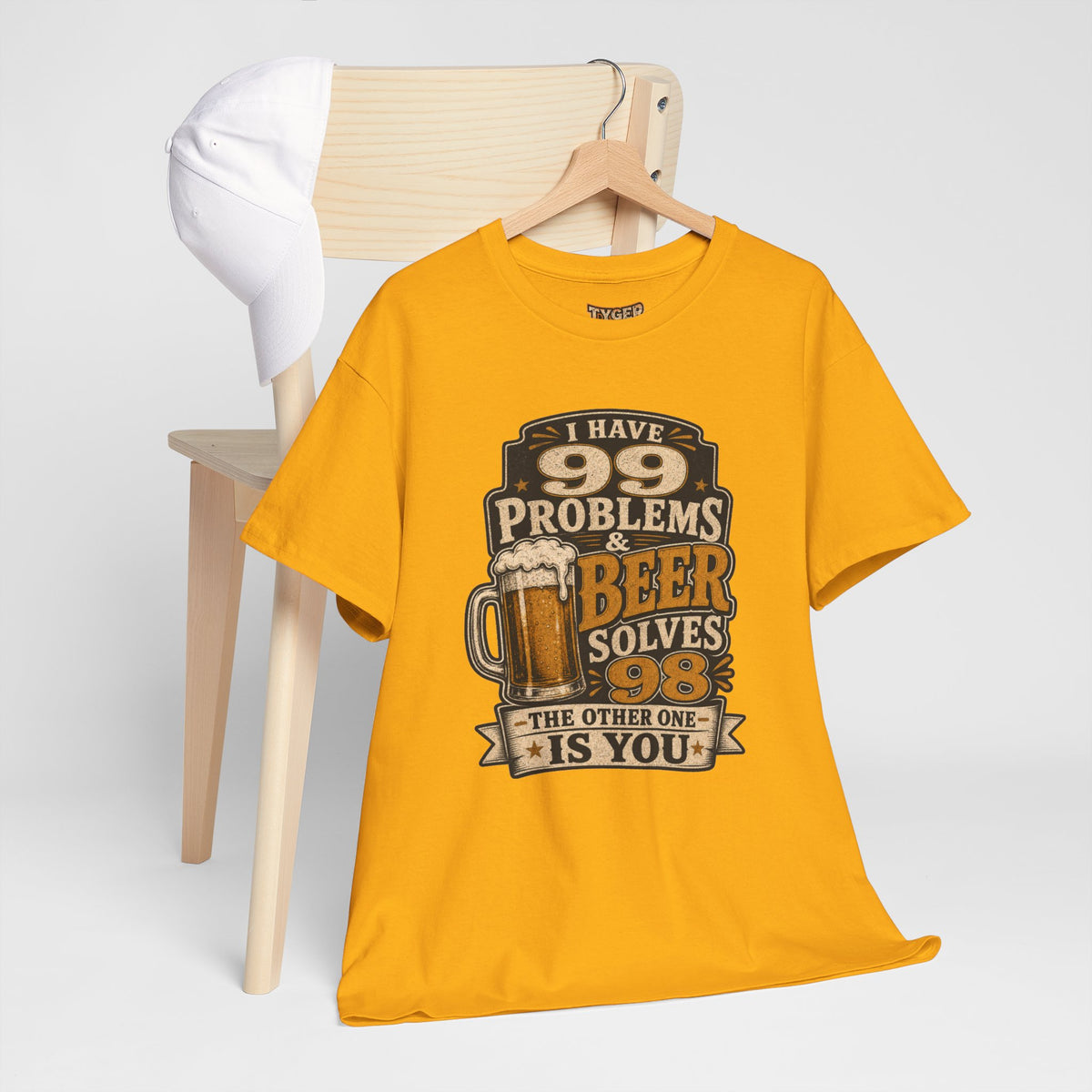 Beer Solves 99 Problems T‑Shirt – Funny Beer Graphic Tee