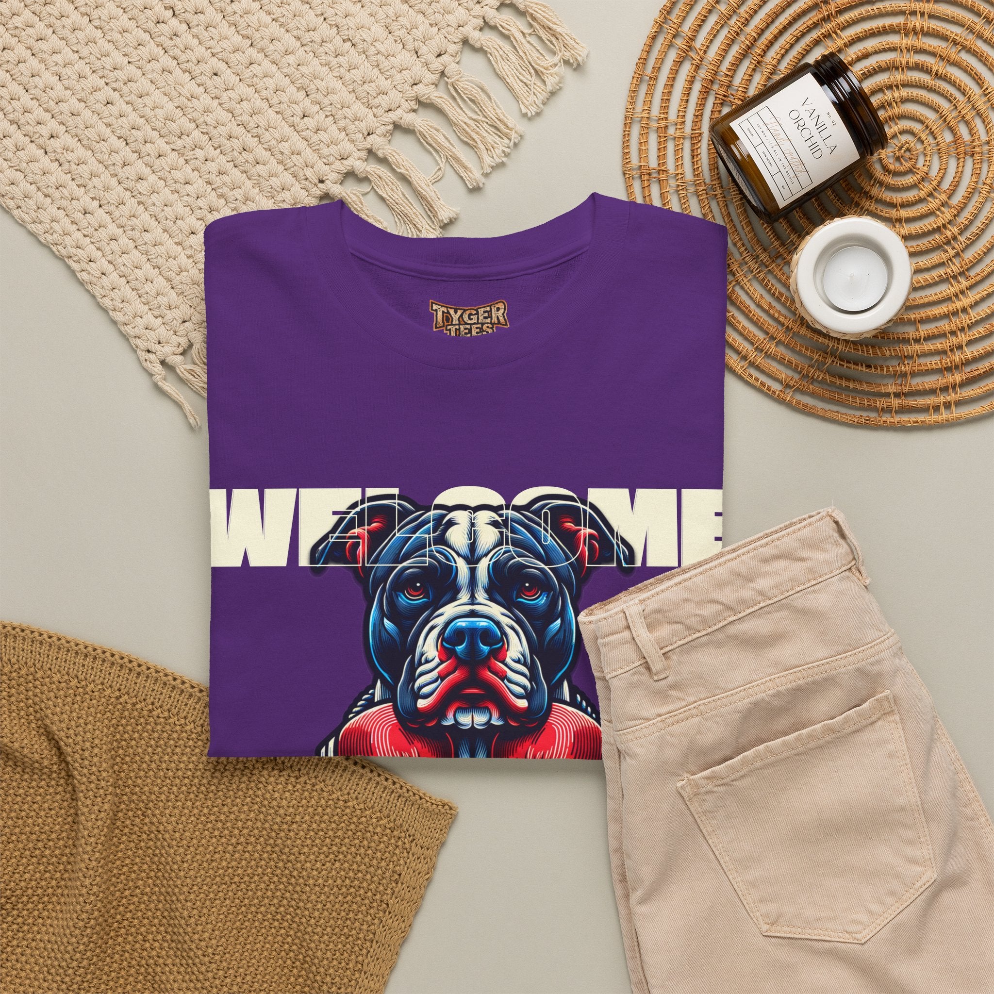 Dog Fight Boxing Dog T-Shirt — Welcome To The Dog Fight Graphic Tee
