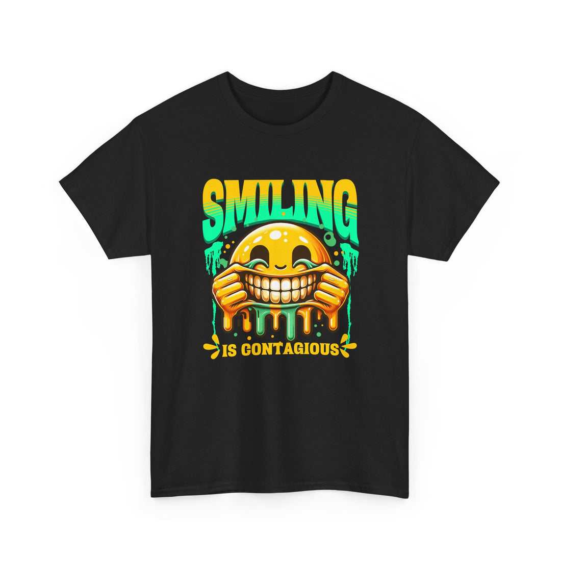 Smiling Is Contagious – Happy Smiley Face T-Shirt