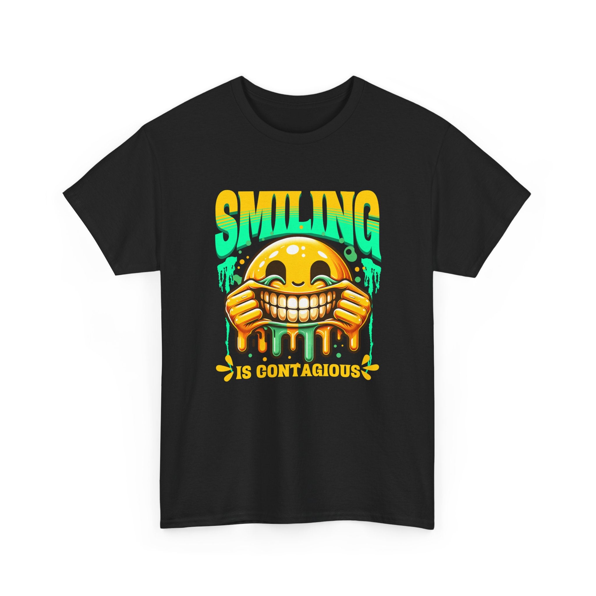 Smiling Is Contagious – Happy Smiley Face T-Shirt