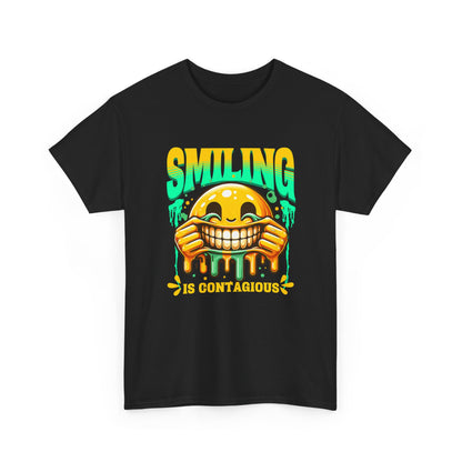 Smiling Is Contagious – Happy Smiley Face T-Shirt