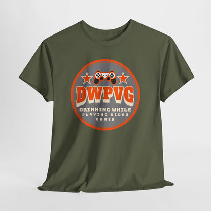 DWPVG "Drinking While Playing Video Games" Graphic Tee — Gamer Party T-Shirt