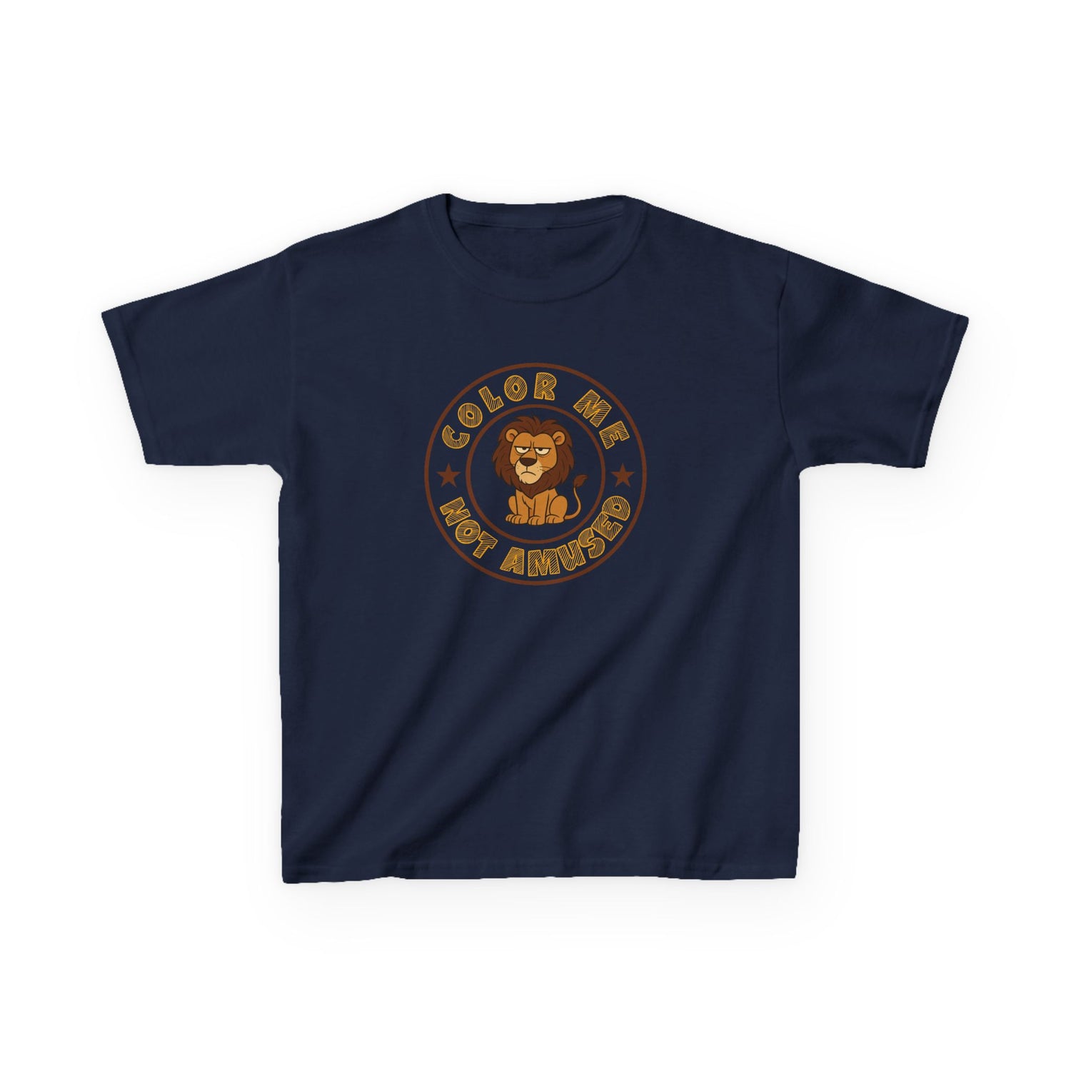 Kids Tee — Color Me Not Amused - Lion