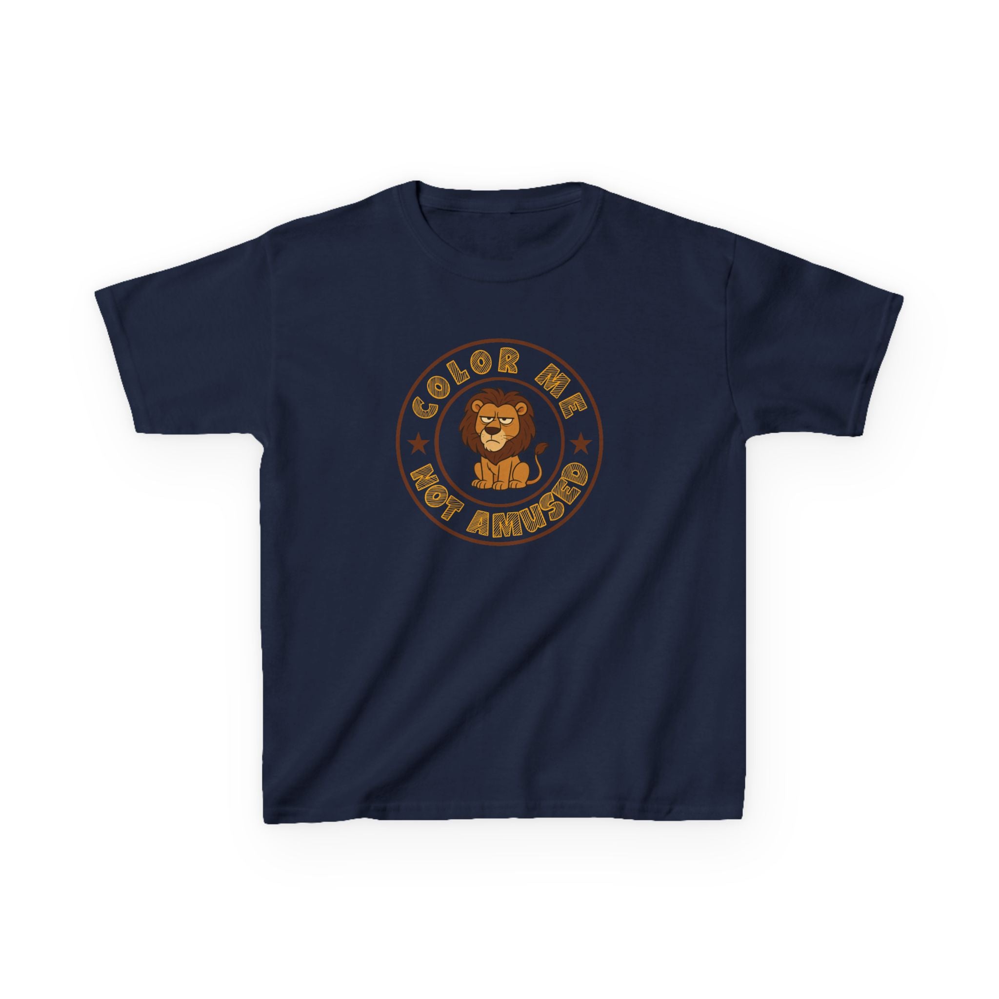 Kids Tee — Color Me Not Amused - Lion