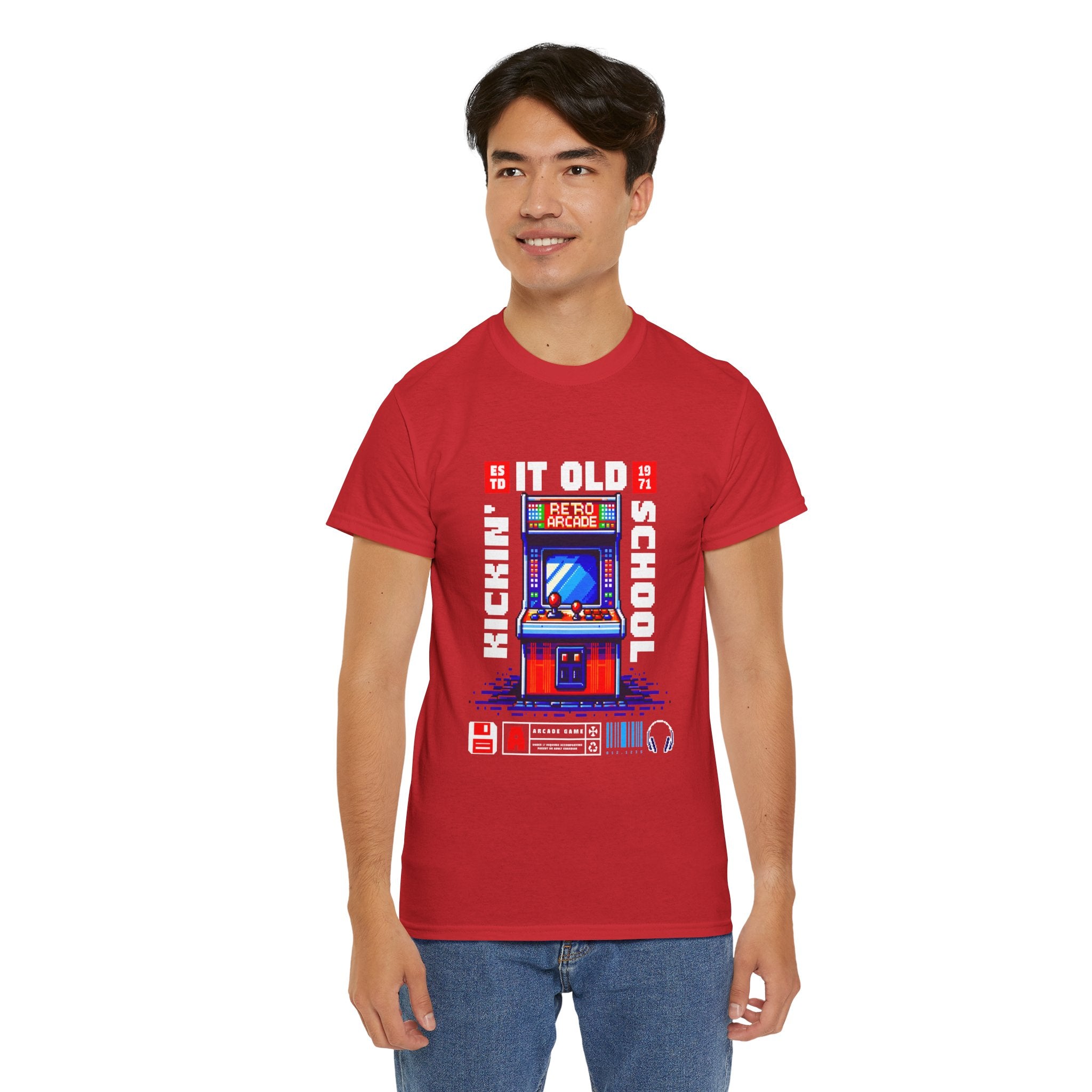 Old School Arcade T-Shirt — "Kickin&