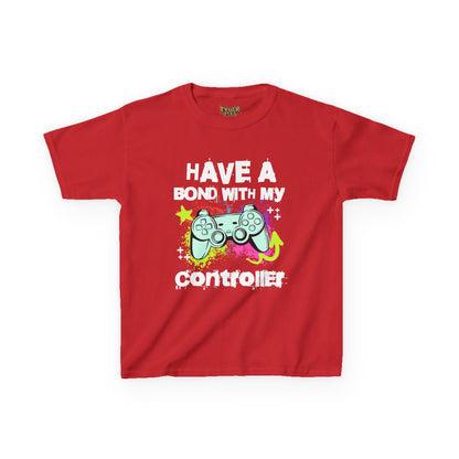 Kids Tee — "Have a Bond With My Controller" Gaming Graphic Shirt