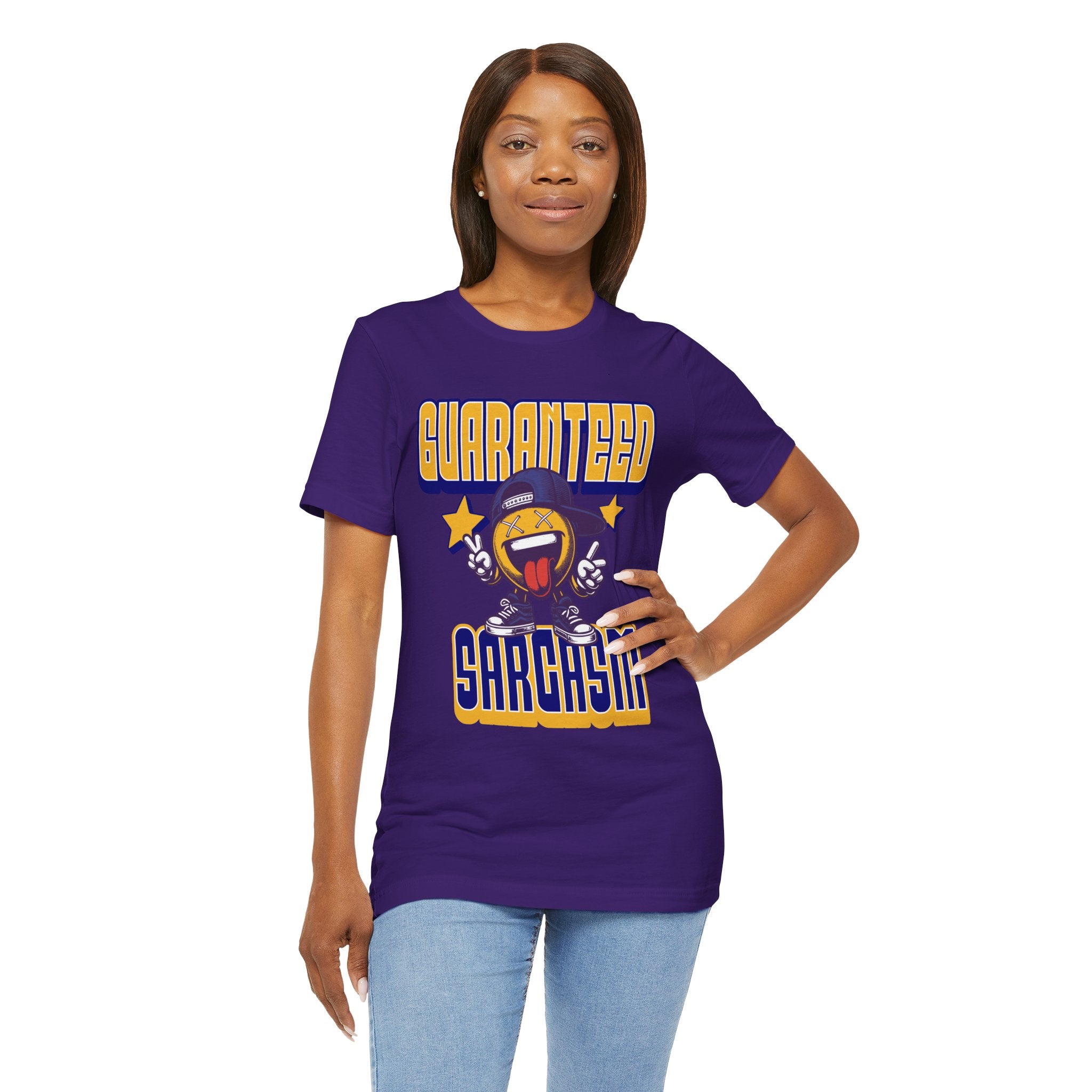 Guaranteed Sarcasm – Funny Smiley Face T-Shirt