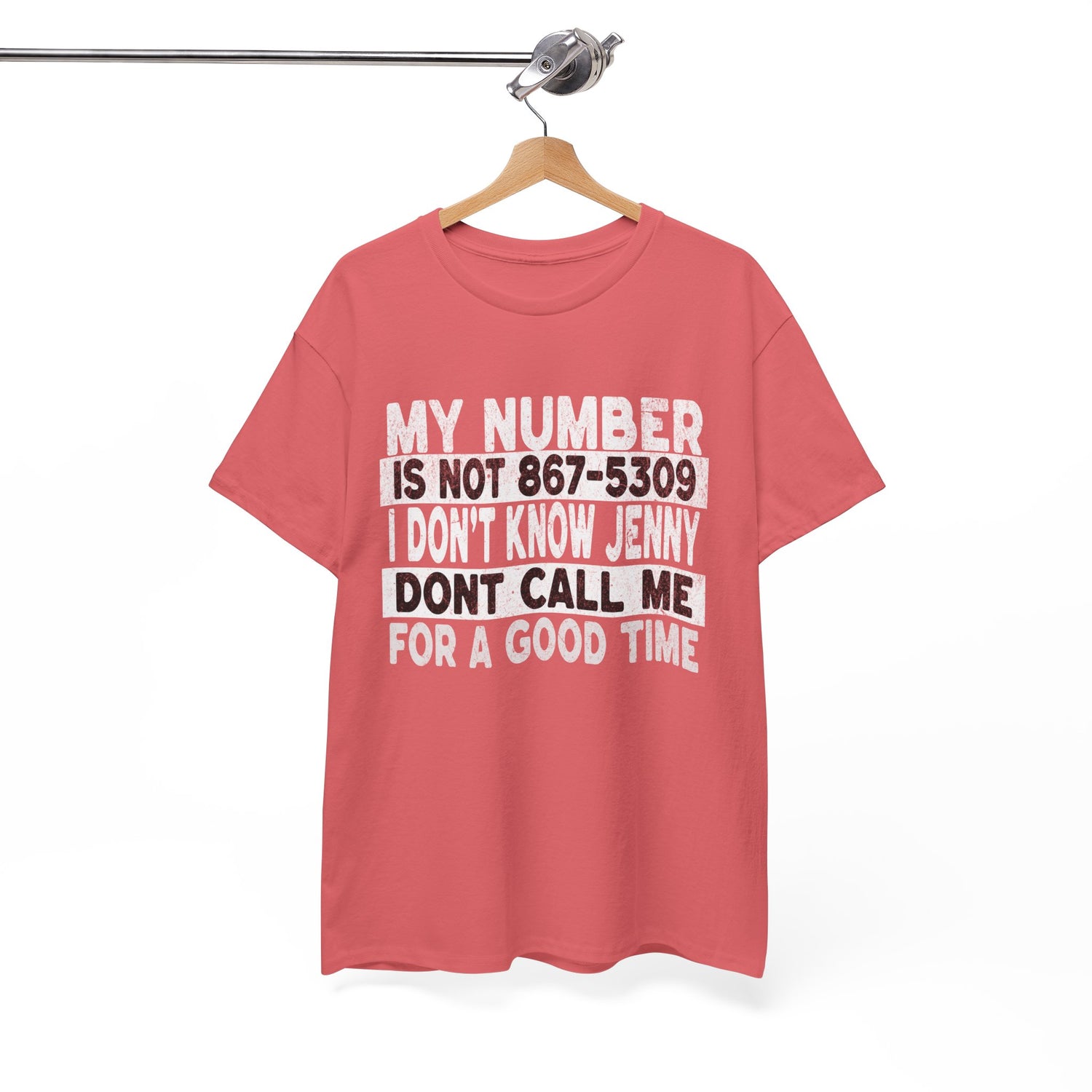 Funny 867-5309 Jenny Unisex Cotton Tee