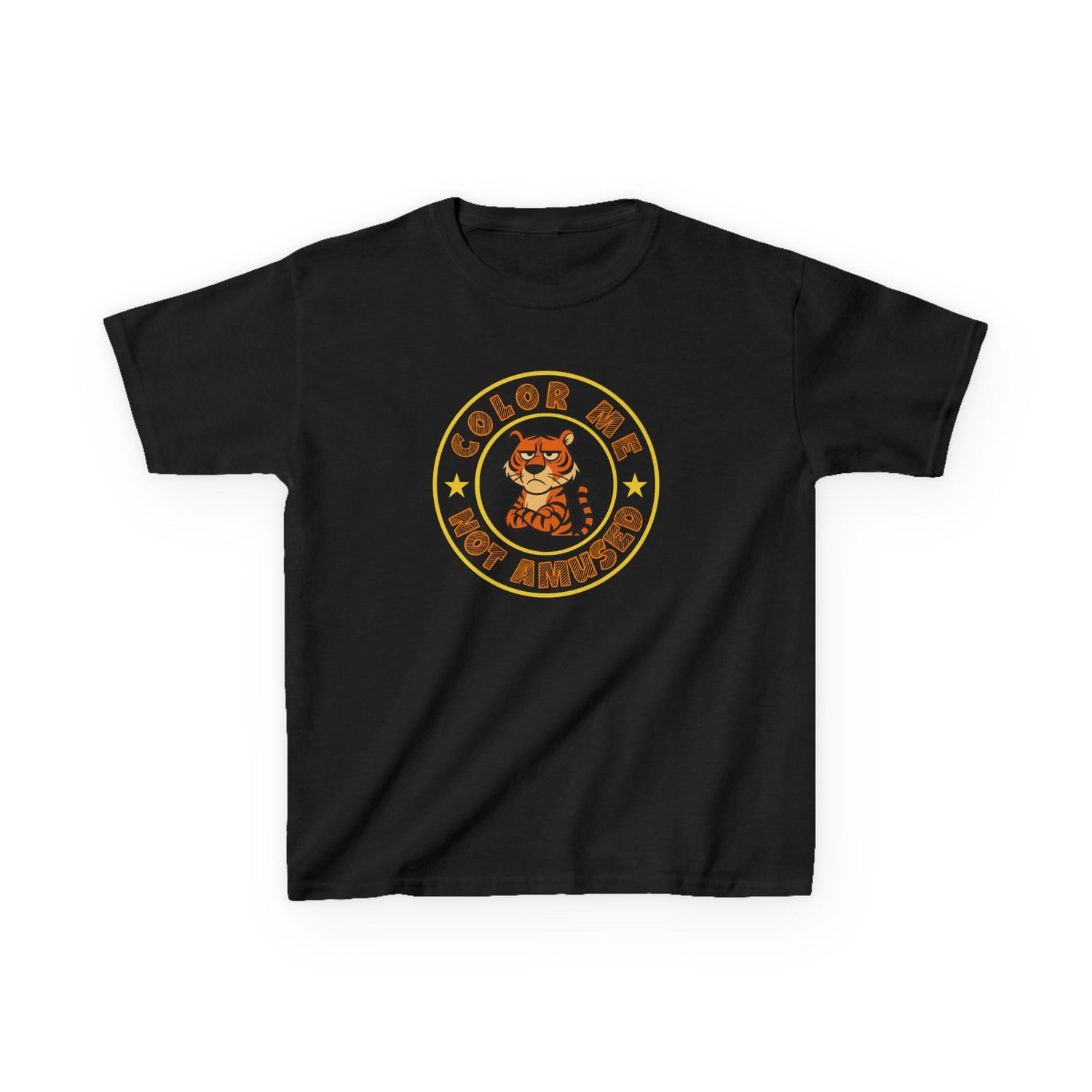 Kids Tee — Color Me Not Amused - Tiger