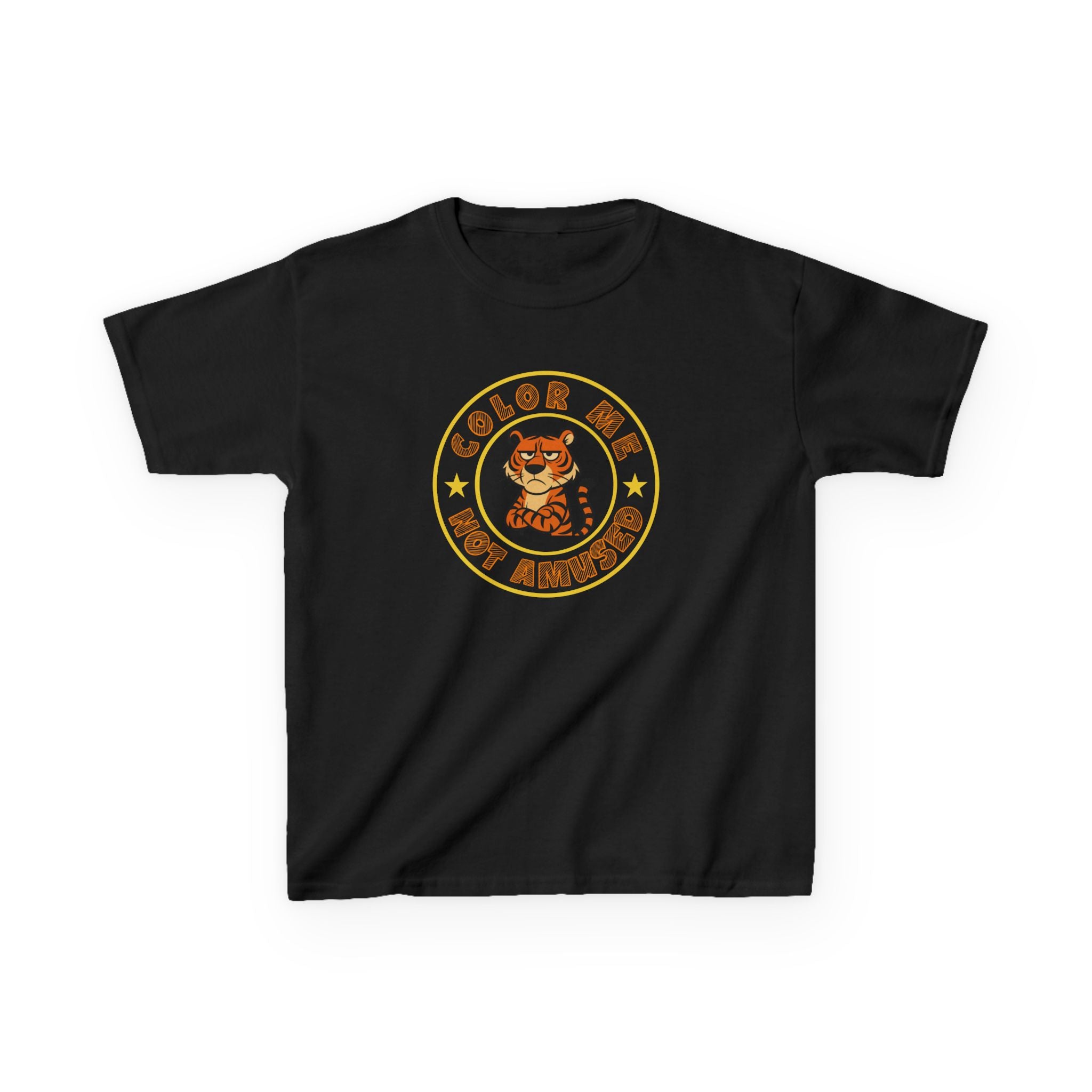 Kids Tee — Color Me Not Amused - Tiger