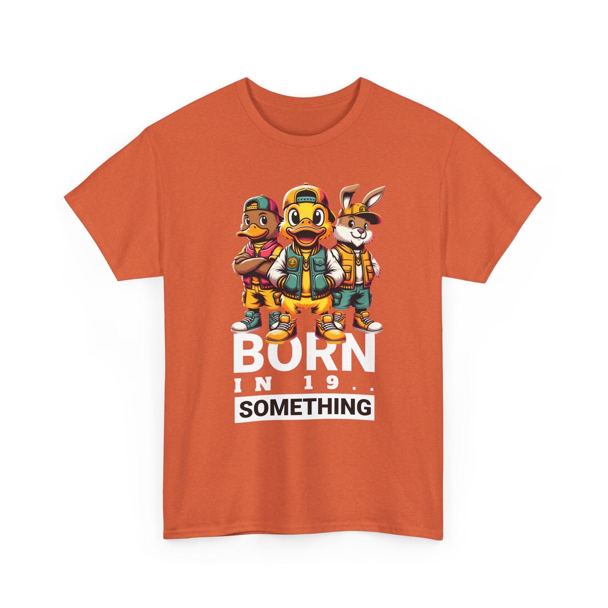 T-Shirt — "Born in 19__" Retro Cartoon Crew Graphic Tee