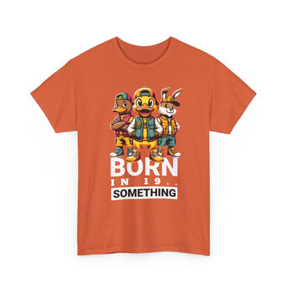 T-Shirt — "Born in 19__" Retro Cartoon Crew Graphic Tee