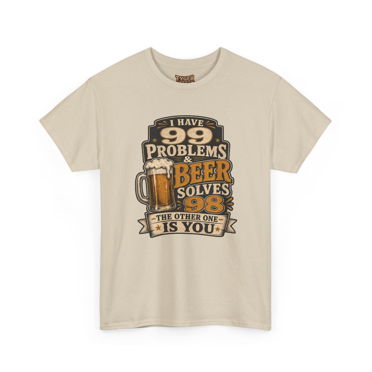 Beer Solves 99 Problems T‑Shirt – Funny Beer Graphic Tee