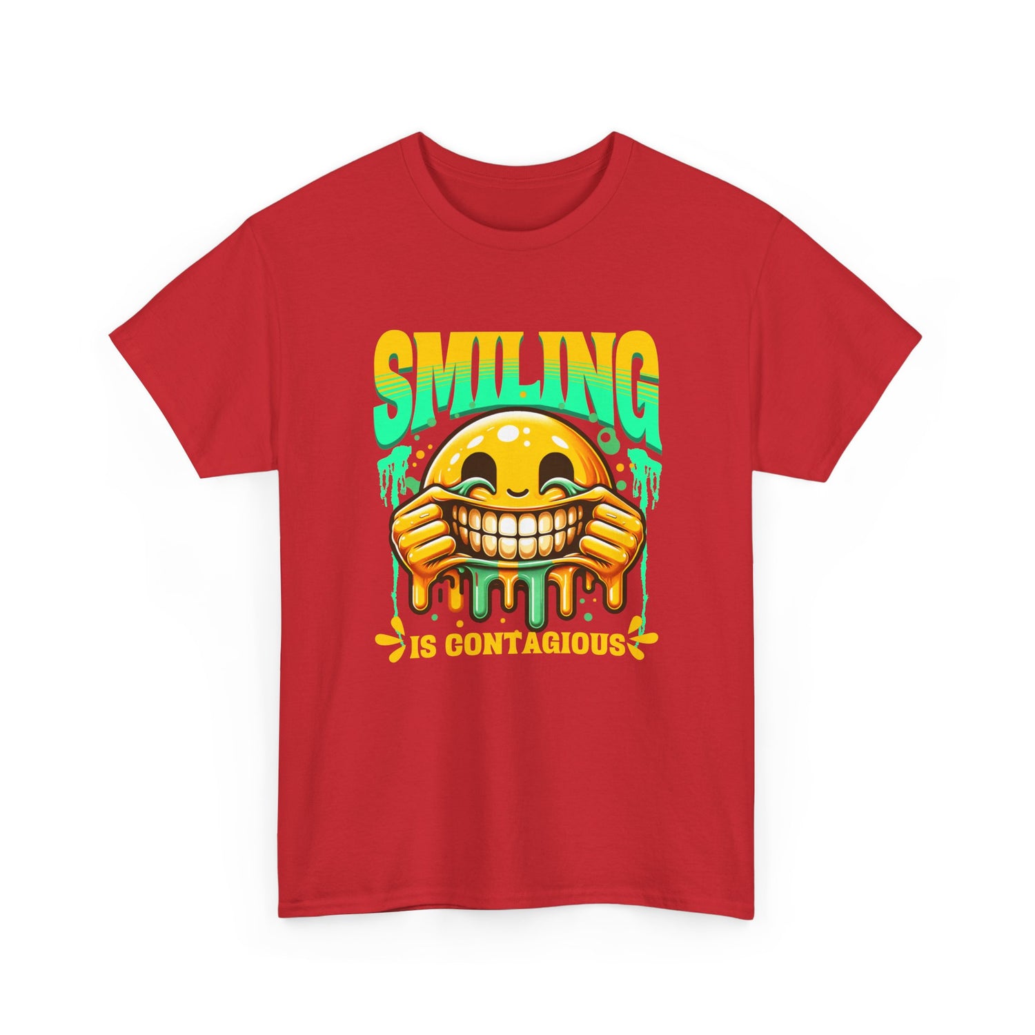 Smiling Is Contagious – Happy Smiley Face T-Shirt