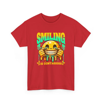 Smiling Is Contagious – Happy Smiley Face T-Shirt