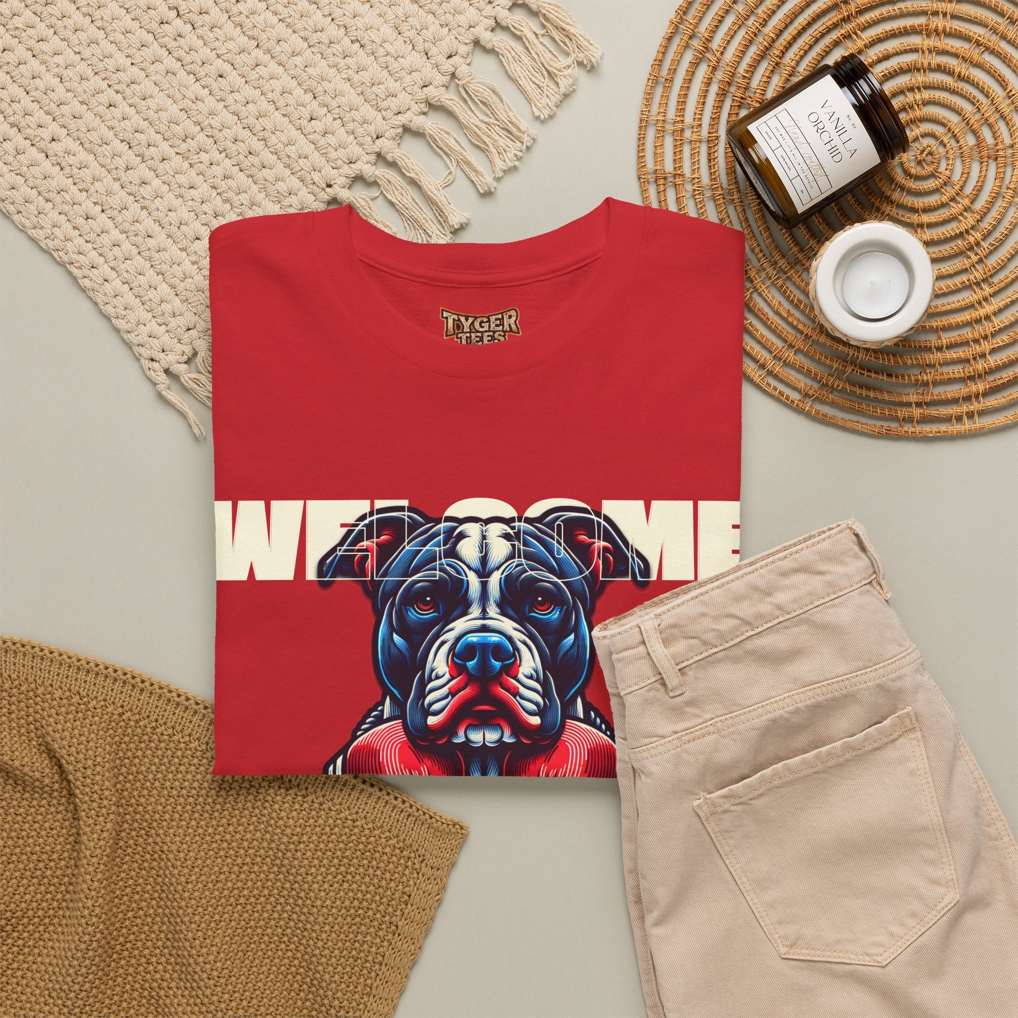 Dog Fight Boxing Dog T-Shirt — Welcome To The Dog Fight Graphic Tee