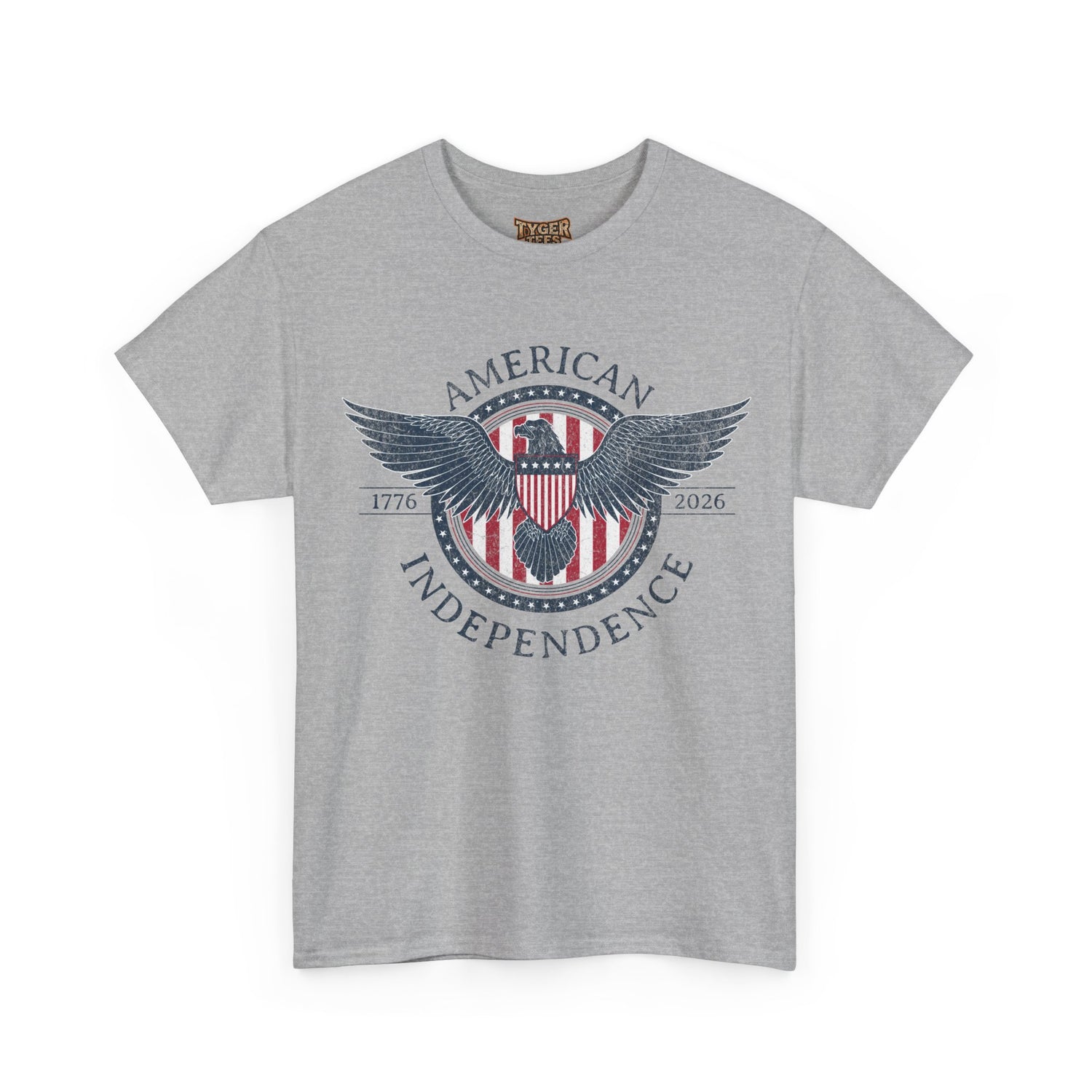 Independence Eagle Tee — American Independence 1776–2026 Vintage Flag Shirt