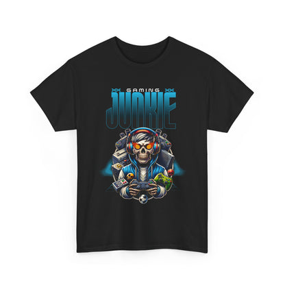 Gaming Junkie Skull Tee — Gamer Skull Controller Graphic T-Shirt
