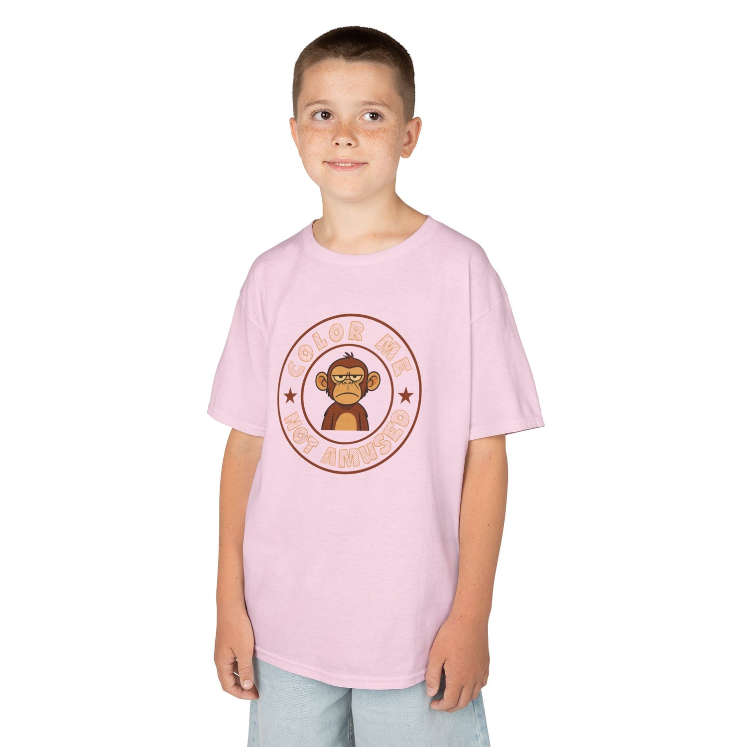 Kids Tee — Color Me Not Amused -  Monkey