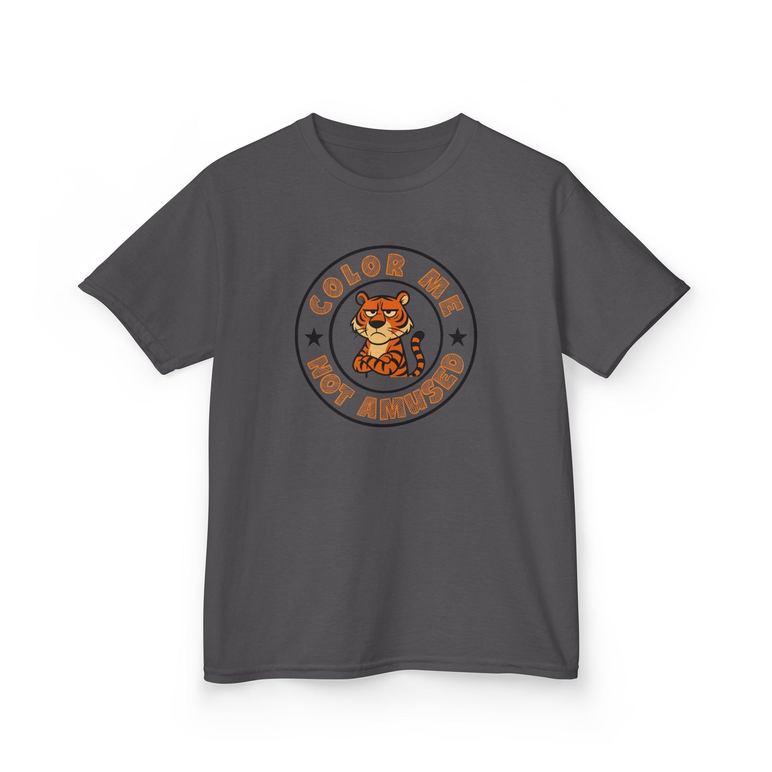 Kids Tee — Color Me Not Amused - Tiger