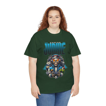 Gaming Junkie Skull Tee — Gamer Skull Controller Graphic T-Shirt