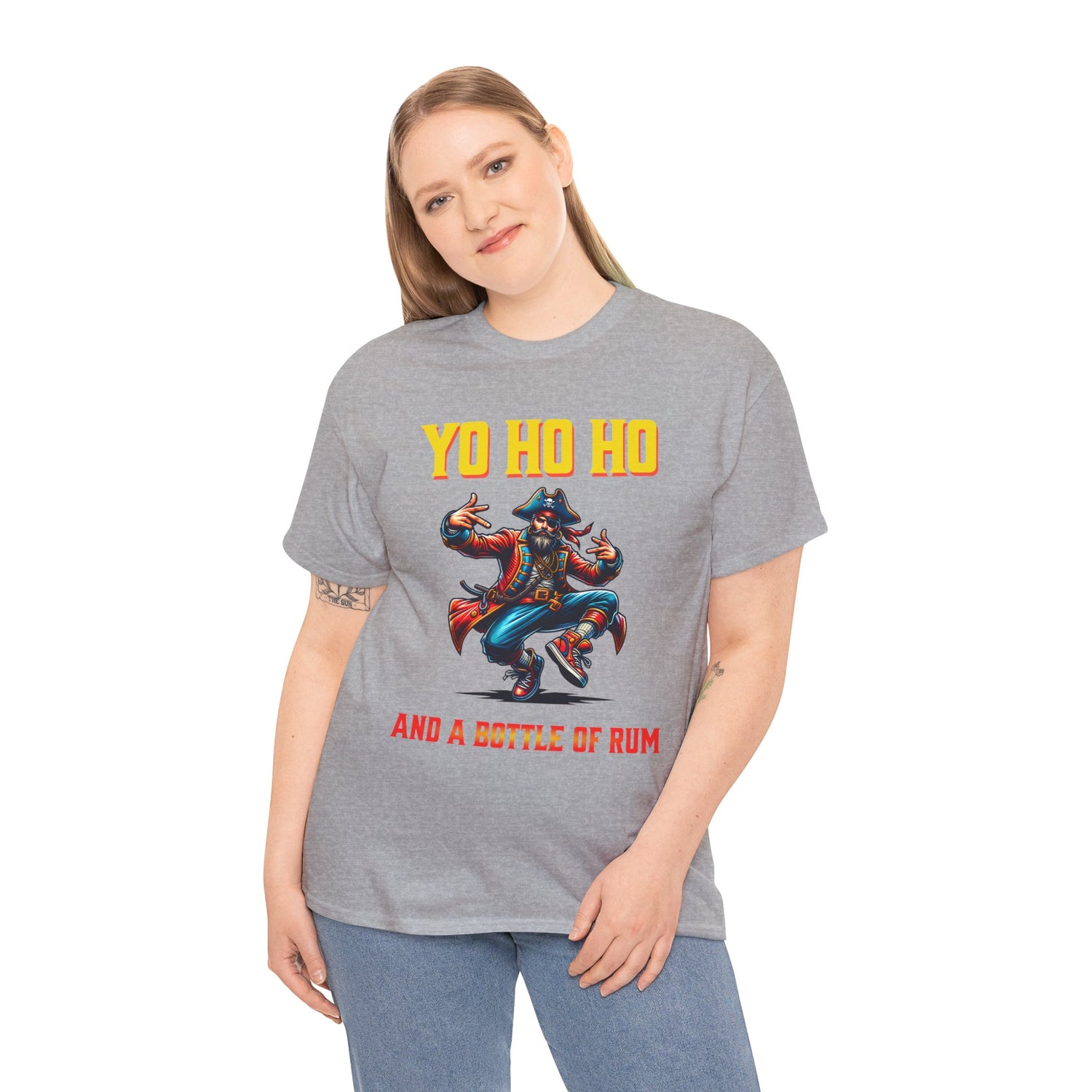 Yo Ho Ho Pirate T-Shirt – "Yo Ho Ho and a Bottle of Rum" Graphic Tee