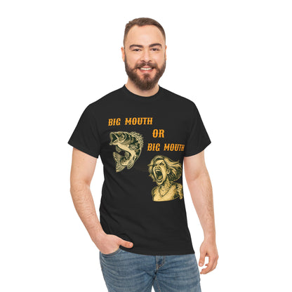 Big Mouth or Big Mouth? Funny Bass Fishing T-Shirt