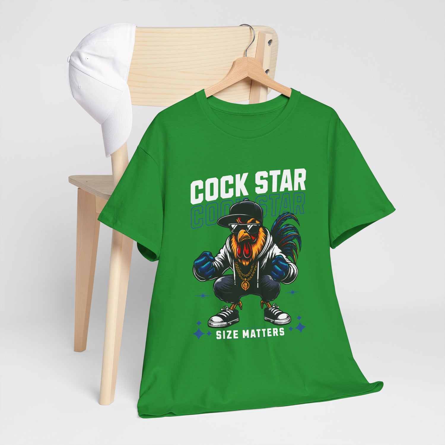 Cock Star Rooster T-Shirt — Size Matters Graphic Tee