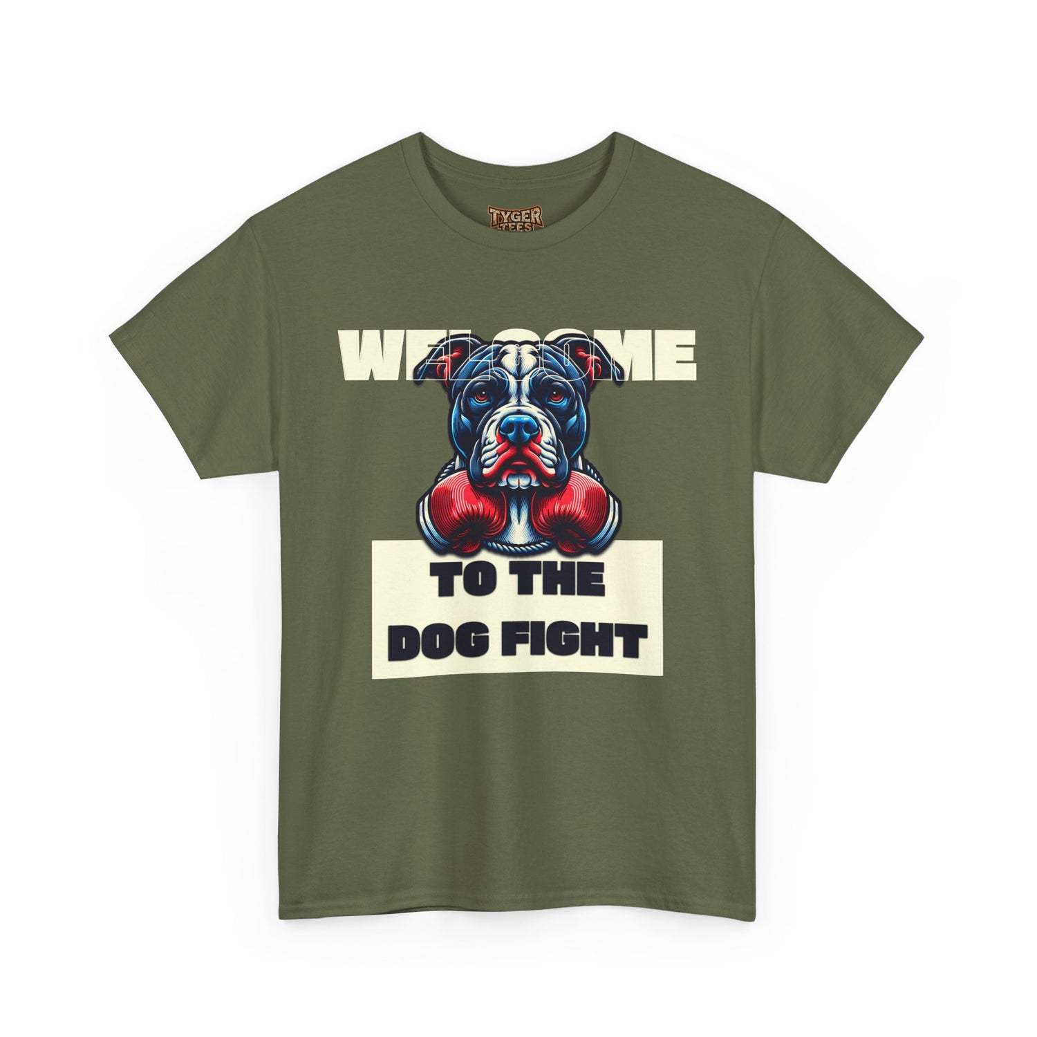 Dog Fight Boxing Dog T-Shirt — Welcome To The Dog Fight Graphic Tee