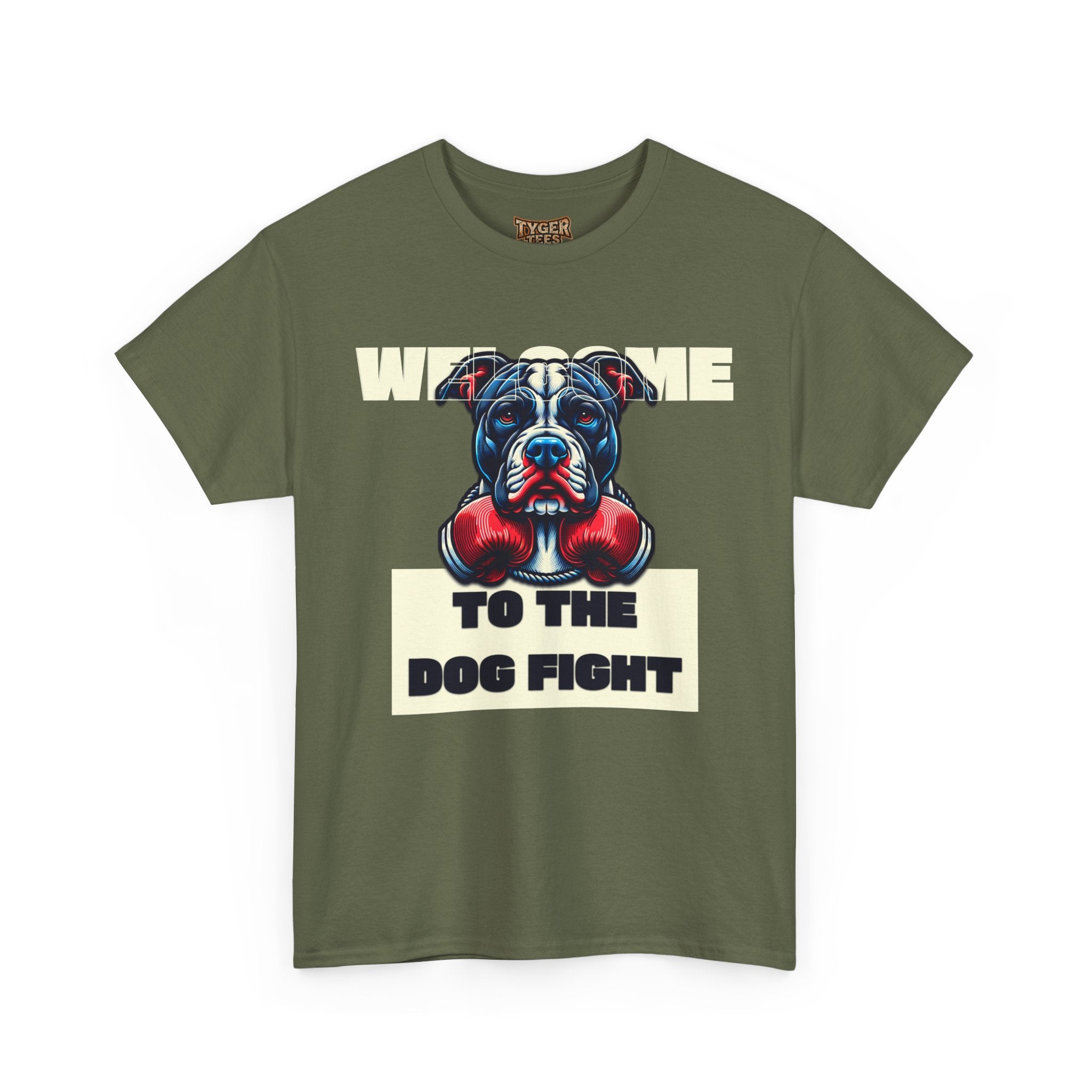 Dog Fight Boxing Dog T-Shirt — Welcome To The Dog Fight Graphic Tee