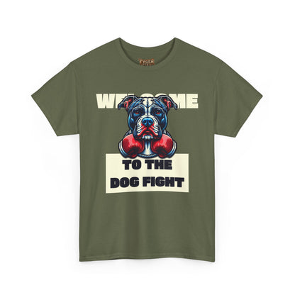 Dog Fight Boxing Dog T-Shirt — Welcome To The Dog Fight Graphic Tee